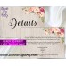 Floral Wedding Invitation set,Boho Wedding invitation set,(031w)
